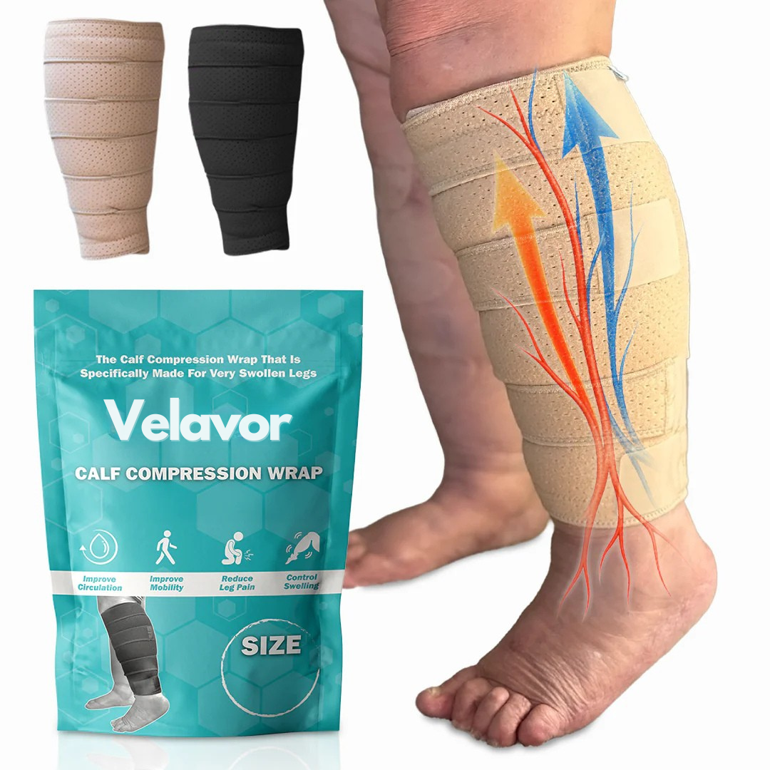 Velavor® Calf Compression Wrap For Circulation & Swollen Calves (1 wrap)