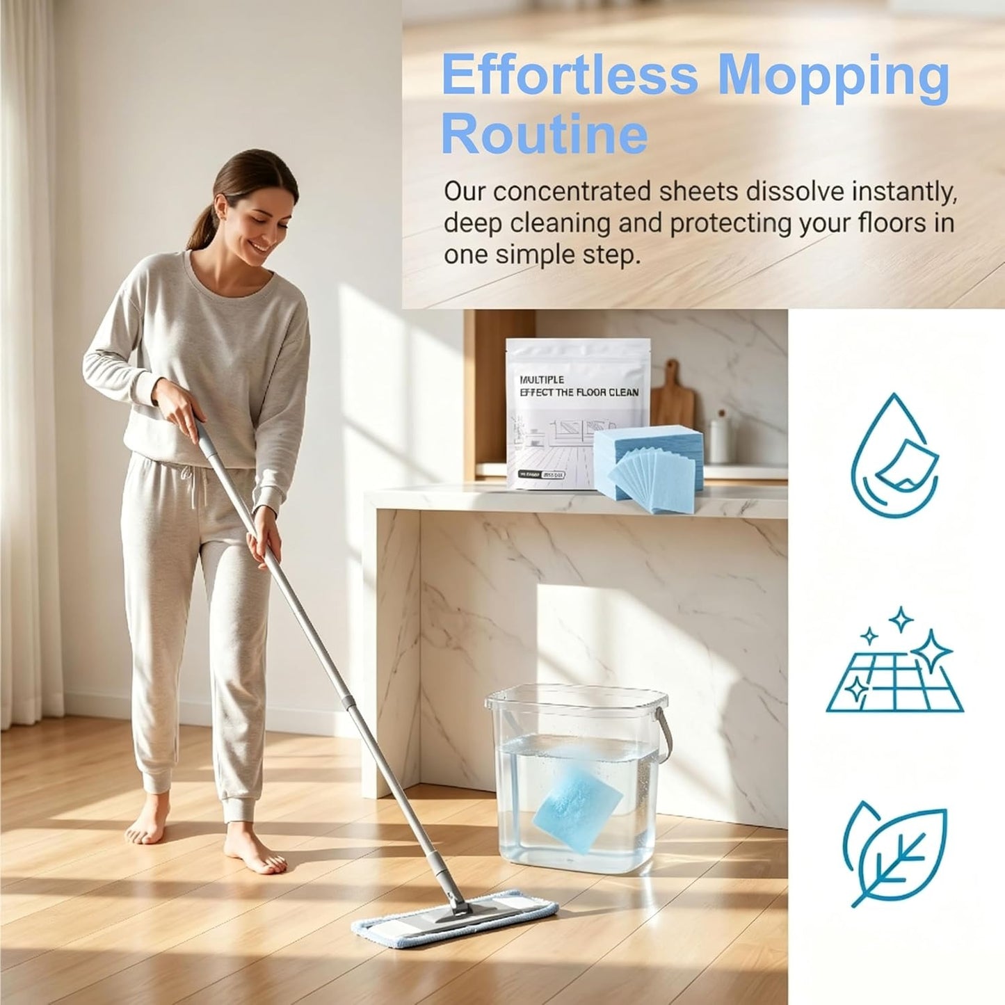 100PCS Multi-Surface Floor Cleaning Tablets
