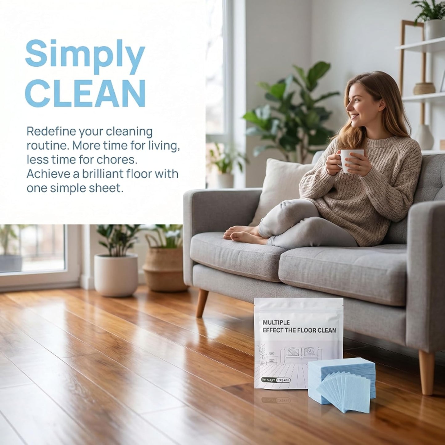 100PCS Multi-Surface Floor Cleaning Tablets